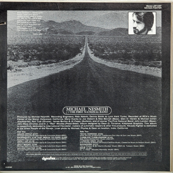 Michael Nesmith & The First National Band : Nevada Fighter (LP, Album, Hol)
