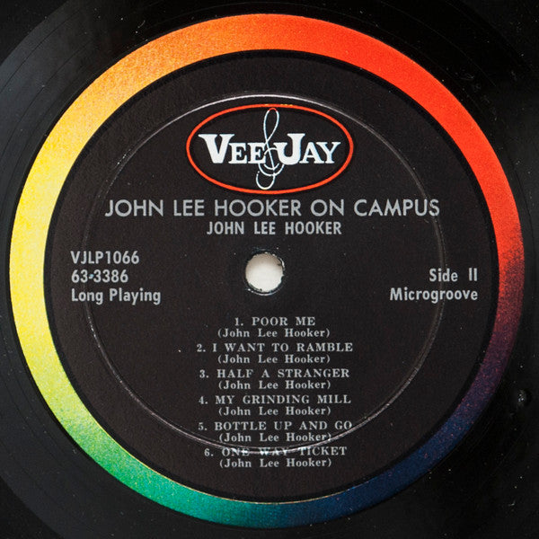 John Lee Hooker : On Campus (LP, Album, Mono)