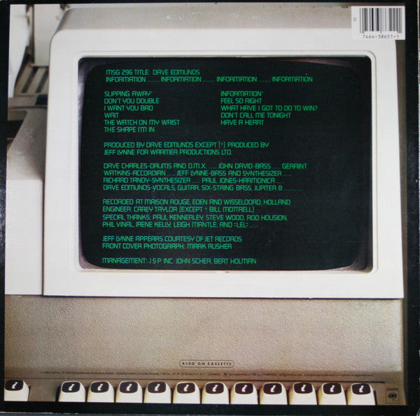 Dave Edmunds : Information (LP, Album, Pit)