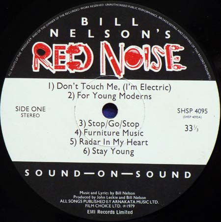 Red Noise (2) : Sound On Sound (LP, Album)