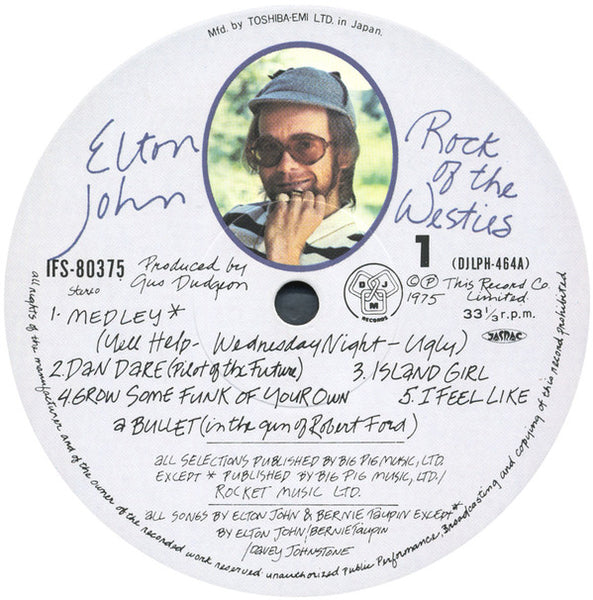Elton John : Rock Of The Westies (LP, Album)