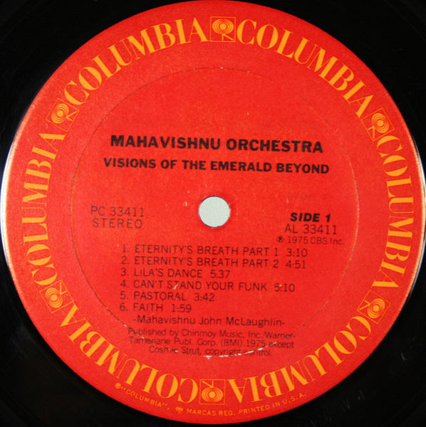 Mahavishnu Orchestra : Visions Of The Emerald Beyond (LP, Album, Ter)