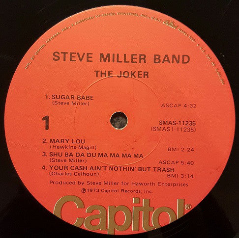 Steve Miller Band : The Joker (LP, Album, L.A)