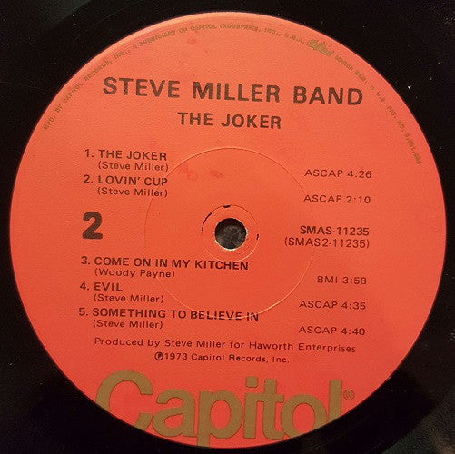 Steve Miller Band : The Joker (LP, Album, L.A)