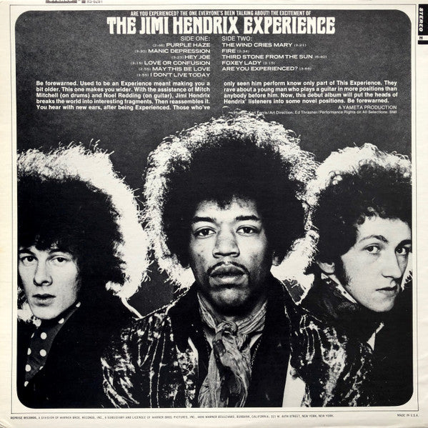 The Jimi Hendrix Experience : Are You Experienced? (LP, Album, RE, Los)
