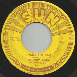 Johnny Cash & The Tennessee Two : Get Rhythm / I Walk The Line (7", Single)