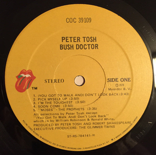 Peter Tosh : Bush Doctor (LP, Album, RI )