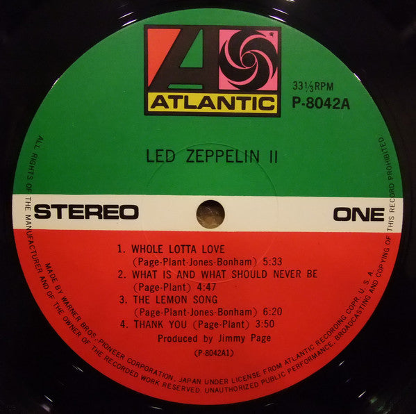 Led Zeppelin : Led Zeppelin II (LP, Album, RE, Gat)