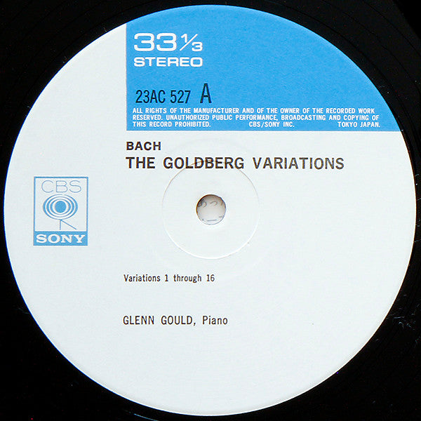Johann Sebastian Bach, Glenn Gould : The Goldberg Variations (LP, Album)