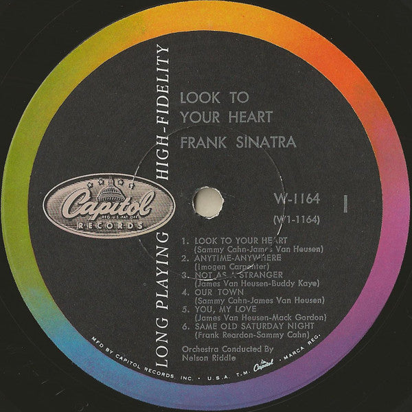 Frank Sinatra : Look To Your Heart (LP, Comp, Mono, Scr)
