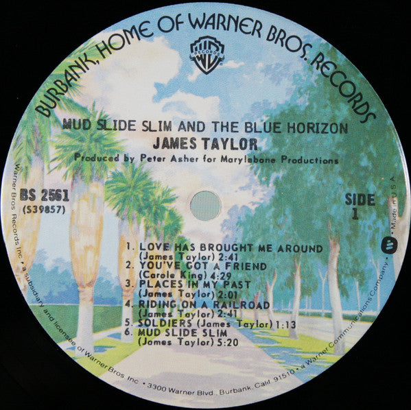 James Taylor (2) : Mud Slide Slim And The Blue Horizon (LP, Album, RE, Jac)