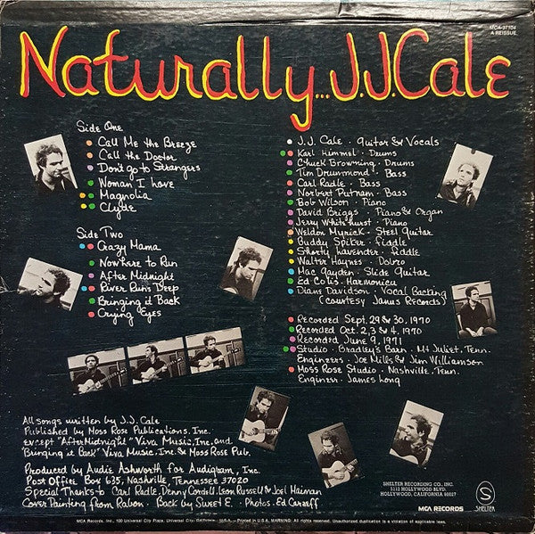 J.J. Cale : Naturally (LP, Album, RE)