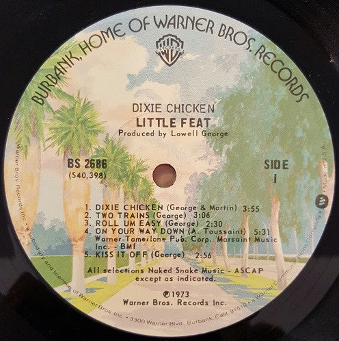 Little Feat : Dixie Chicken (LP, Album, RE, L.A)