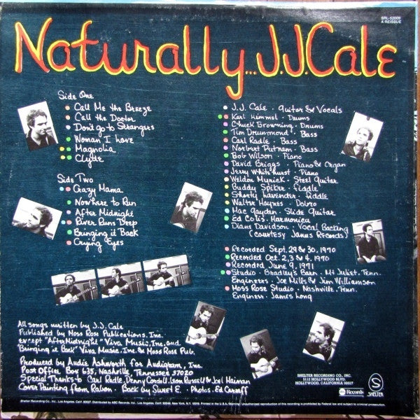 J.J. Cale : Naturally (LP, Album, RE, San)