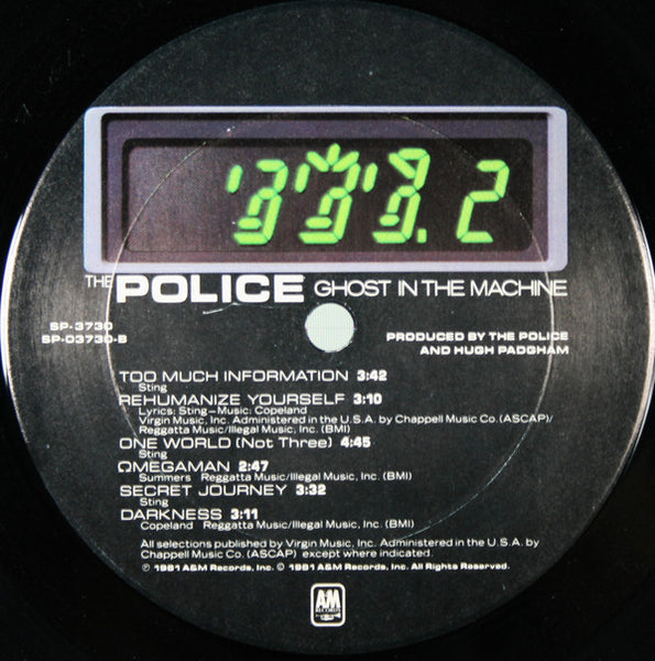 The Police : Ghost In The Machine (LP, Album, Ter)