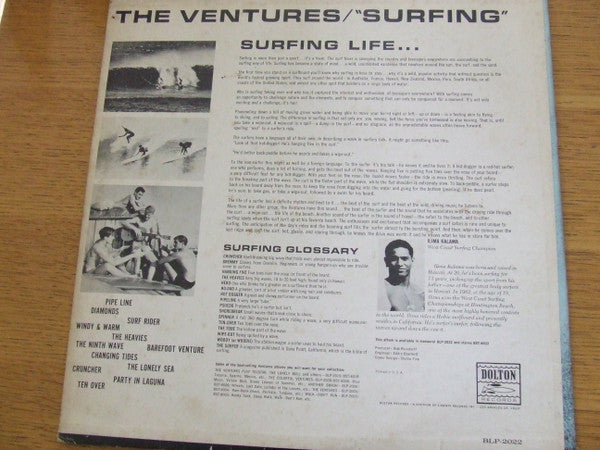 The Ventures : Surfing (LP, Album, Mono)