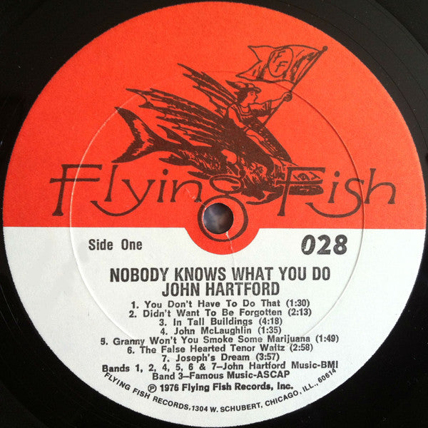 John Hartford : Nobody Knows What You Do (LP, Album, RE)