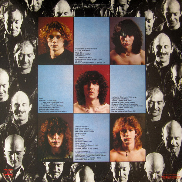 Def Leppard : High 'N' Dry (LP, Album, RP, Hau)