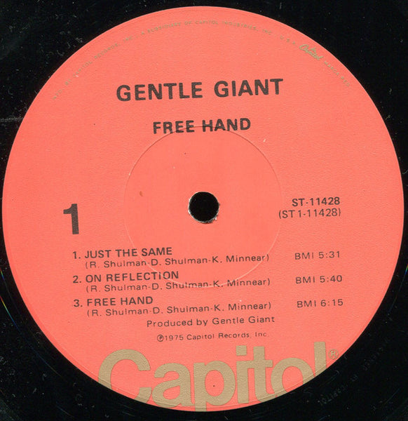 Gentle Giant : Free Hand (LP, Album, LA )