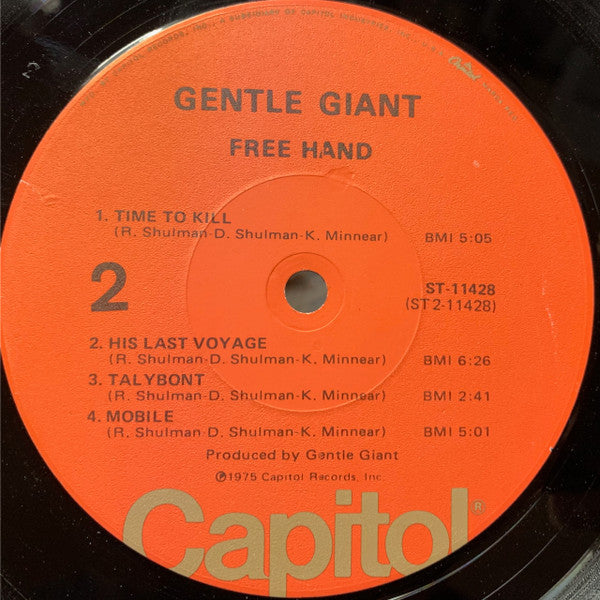 Gentle Giant : Free Hand (LP, Album, LA )