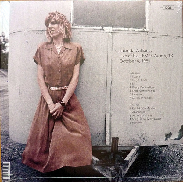 Lucinda Williams : Live At KUT-FM, Austin 1981 (LP, Album, M/Print, Unofficial, 180)