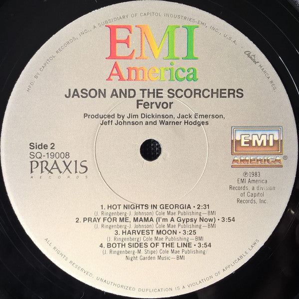 Jason & The Scorchers : Fervor (LP, MiniAlbum, Jac)