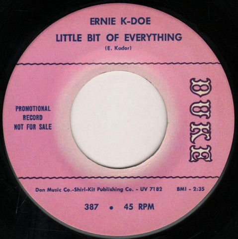 Ernie K-Doe : Little Bit Of Everything / Someone (7", Single, Promo)