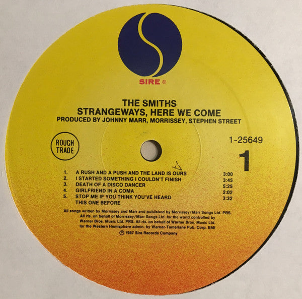 The Smiths : Strangeways, Here We Come (LP, Album, All)