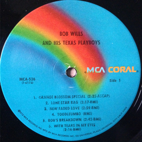 Bob Wills & His Texas Playboys : Bob Wills And His Texas Playboys (LP, Album, RE)