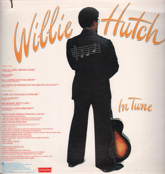 Willie Hutch : In Tune (LP, Album, Jac)