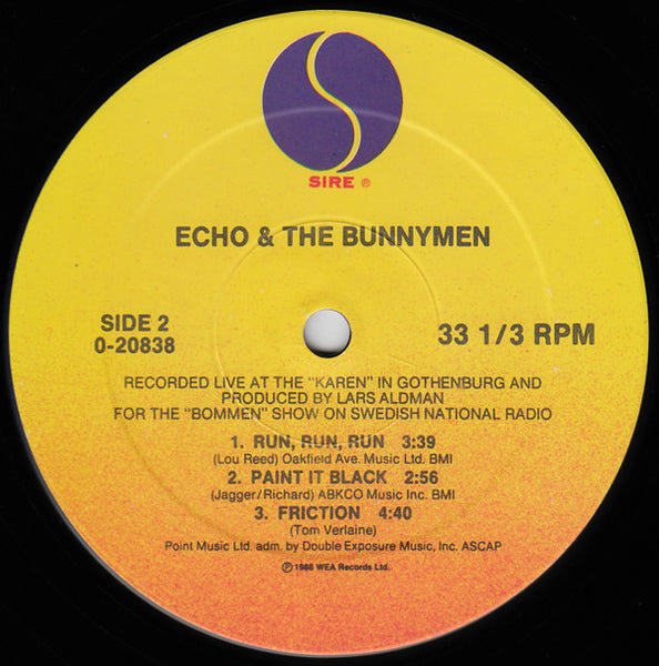 Echo & The Bunnymen : Bedbugs And Ballyhoo (12", Maxi, SRC)