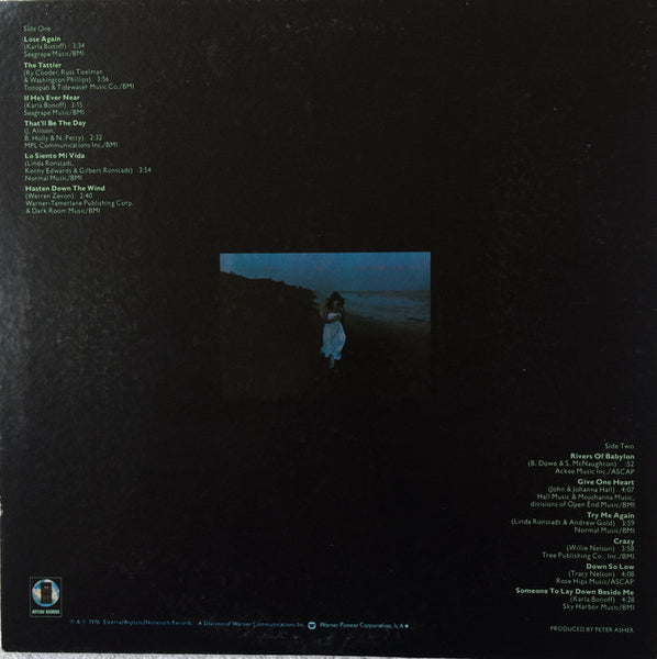 Linda Ronstadt = リンダ・ロンシュタット* : Hasten Down The Wind = 風にさらわれた恋 (LP, Album, RE, Gat)
