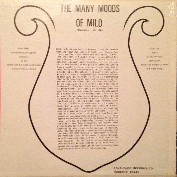 Hermilo Ortiz : The Many Moods Of Milo (LP, Album)