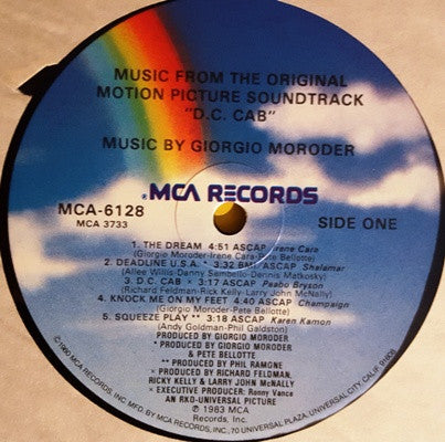 Various : D.C. Cab - Music From The Original Motion Picture Soundtrack (LP, Album, Comp)