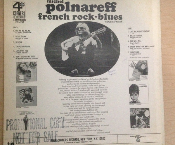 Michel Polnareff : French Rock - Blues (LP, Album, Mono, Promo)