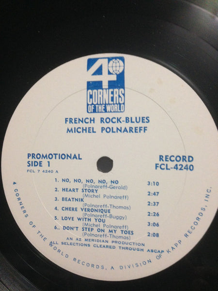 Michel Polnareff : French Rock - Blues (LP, Album, Mono, Promo)