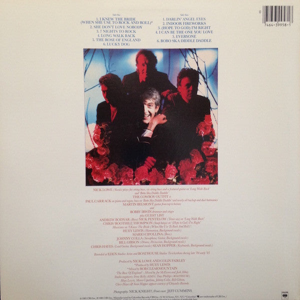 Nick Lowe And His Cowboy Outfit : The Rose Of England (LP, Album, Pit)