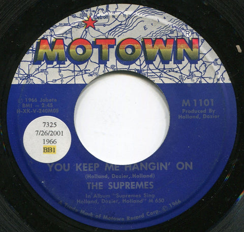 The Supremes : You Keep Me Hangin' On (7", Single)