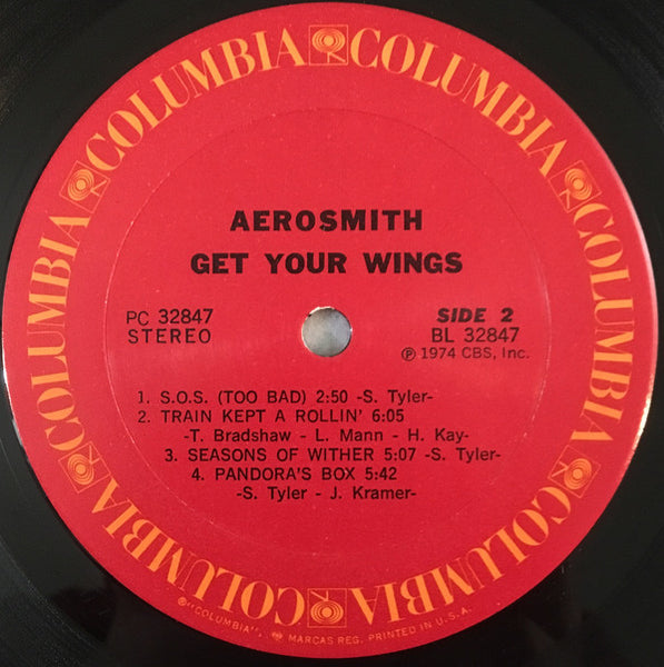 Aerosmith : Get Your Wings (LP, Album, RE, Pit)